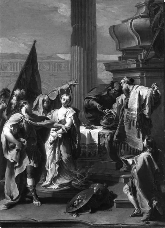  169-Giambattista Pittoni-Il sacrificio di Polissena - Baltimora, The Walters Art Museum 